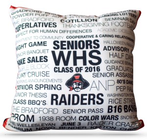 WHS Class 2016 - Pillow Closeup